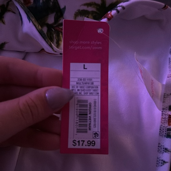 Target Brand Palm Tree Pattern Bikini Top & Bottom - Picture 4 of 5